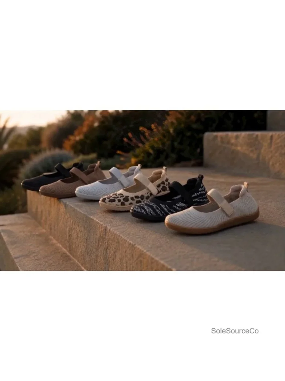Womens Wide Toe Box Barefoot Ballet Flats Slip On Knit Mary Jane Shoes